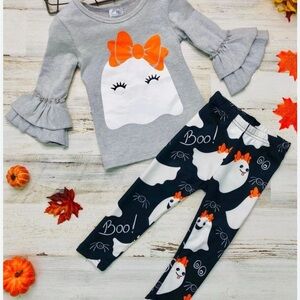 Halloween Boutique ghost 2pc outfit sz 6/7